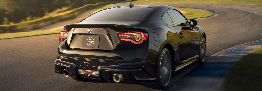 Black 2019 Toyota 86 Driving on a Racetrack