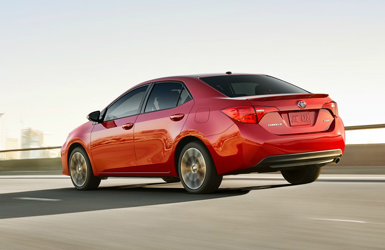 Rear-View-of-Red-2019-Toyota-Corolla_o - Michael Toyota