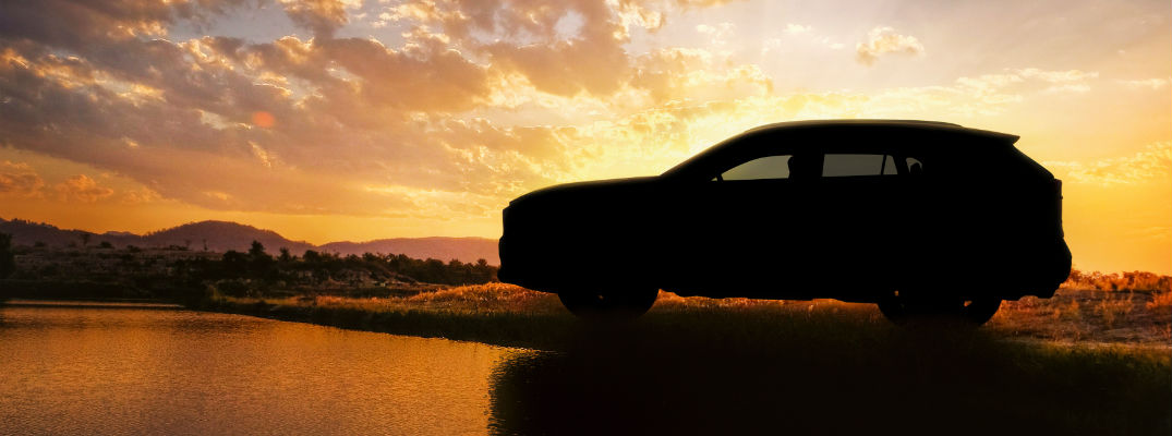 A teaser image of the 2019 Toyota RAV4 in silhouette.