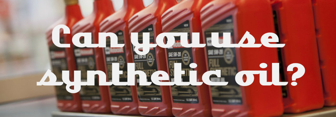 Can you use synthetic oil text over pictures of full synthetic oil on a shelf