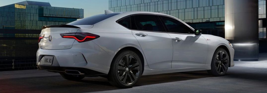2022 Acura TLX A-Spec® at night.