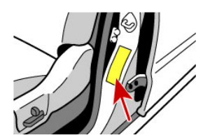 Graphic of where to find your VIN on a doorjamb