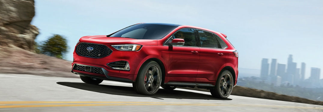 2020 Ford Edge in red