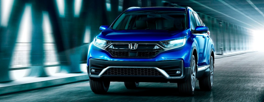 2021 Honda CR-V going around a curve