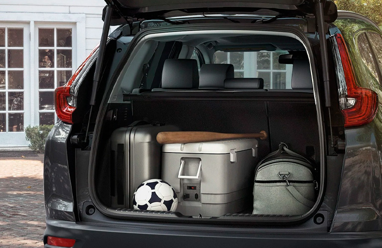 2021 Honda CR-V cargo area loaded up