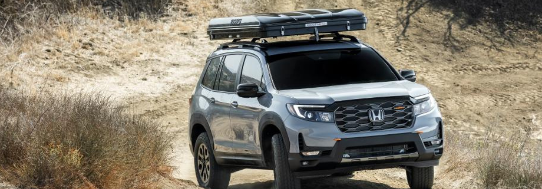 2022 Honda Passport TrailSport driving on a dirt road