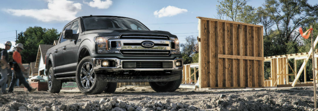 2018 Ford F-150 at construction site