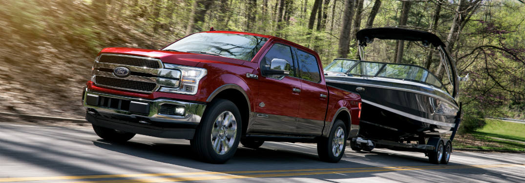 2018 Ford F-150 towing boat