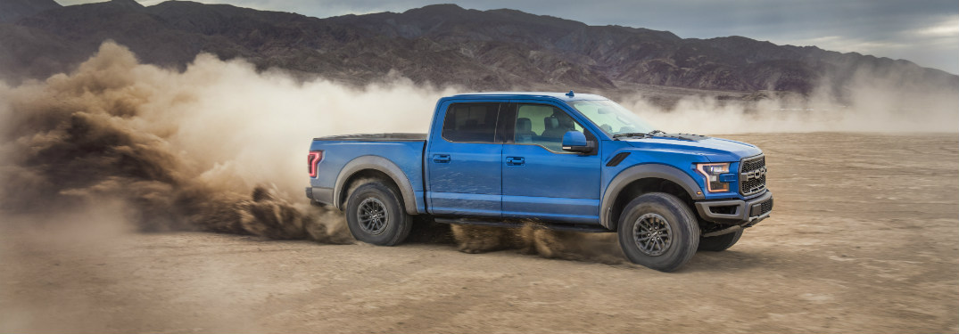 2019 Ford F-150 Raptor side blue