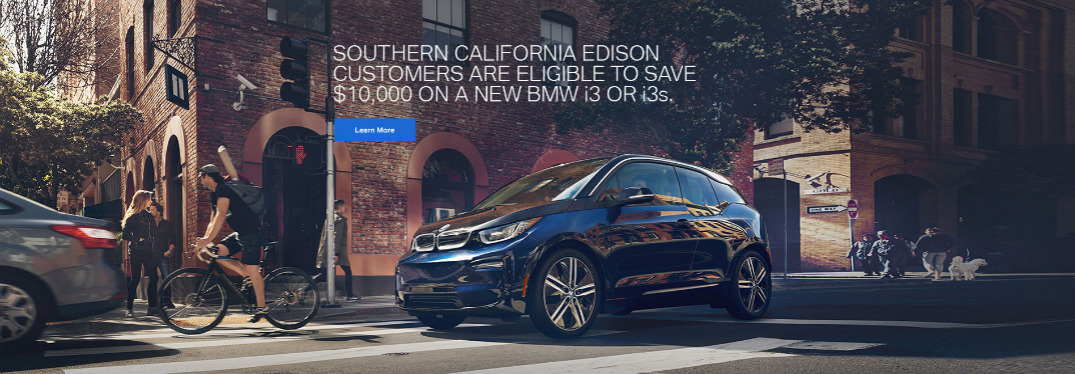 SCE Discount Offer for BMW i3 Title and Black BMW i3