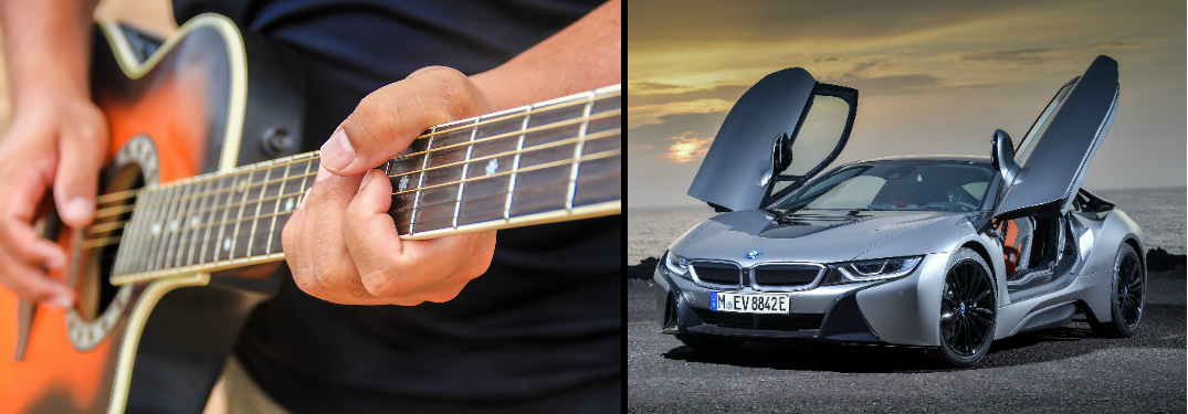 Acoustic Guitar and 2018 BMW i8