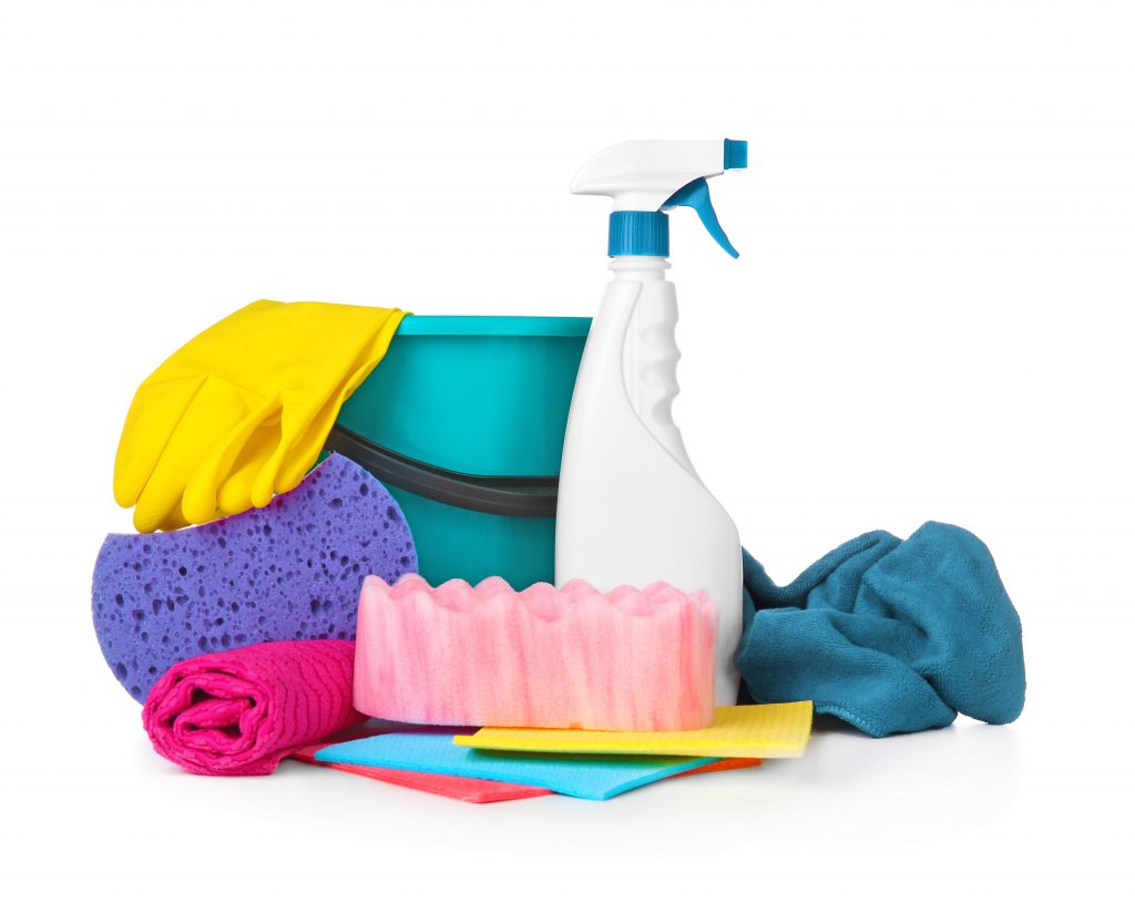 Car cleaning supplies on white background Third Coast Auto Group