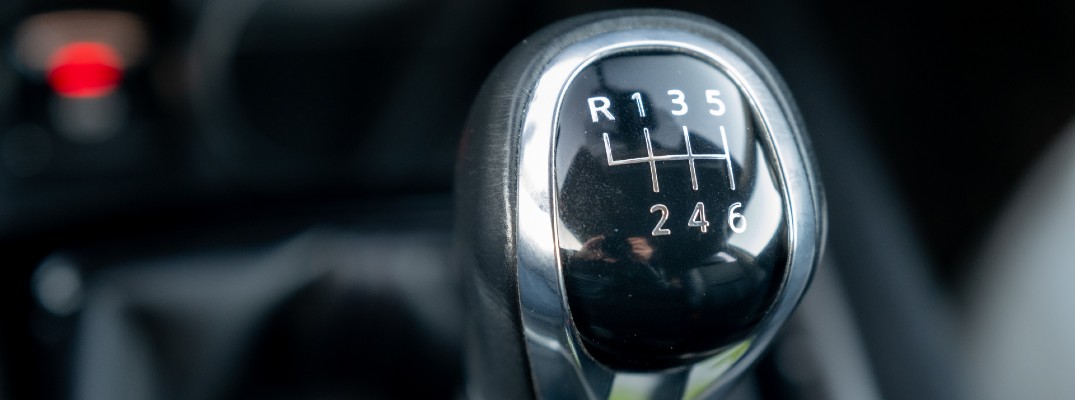 The gear-shifter used by an a manual transmission.