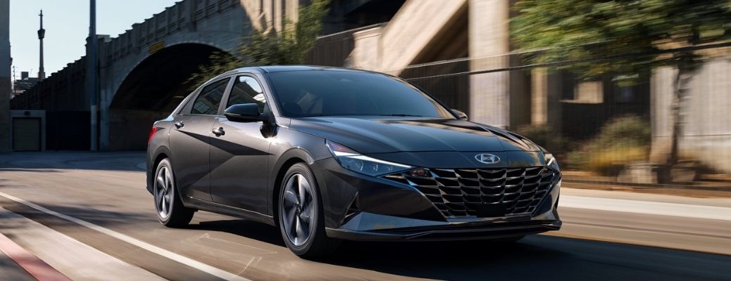 2021 Hyundai Elantra on road