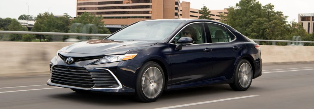 2021 Toyota Camry on the road