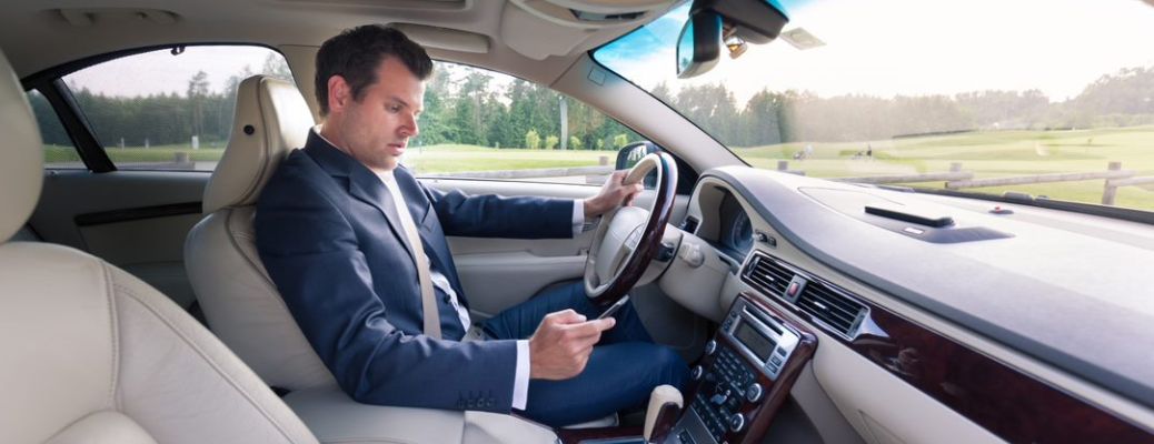 Man driving the vehicle