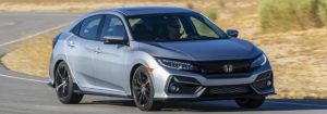 2021 Honda Civic side and front view