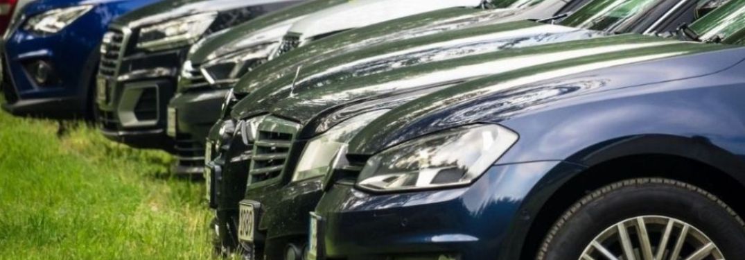 Front ends of used cars
