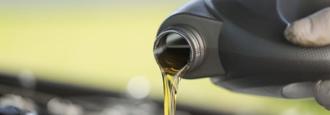 Oil pouring from a can