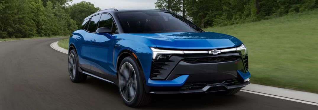 2024 Chevrolet Blazer EV side and front view