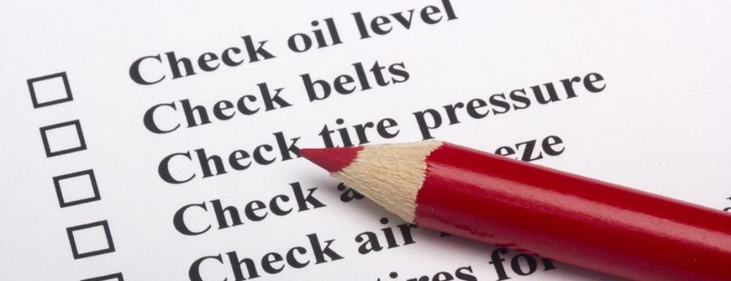 Vehicle multi-point inspection checklist