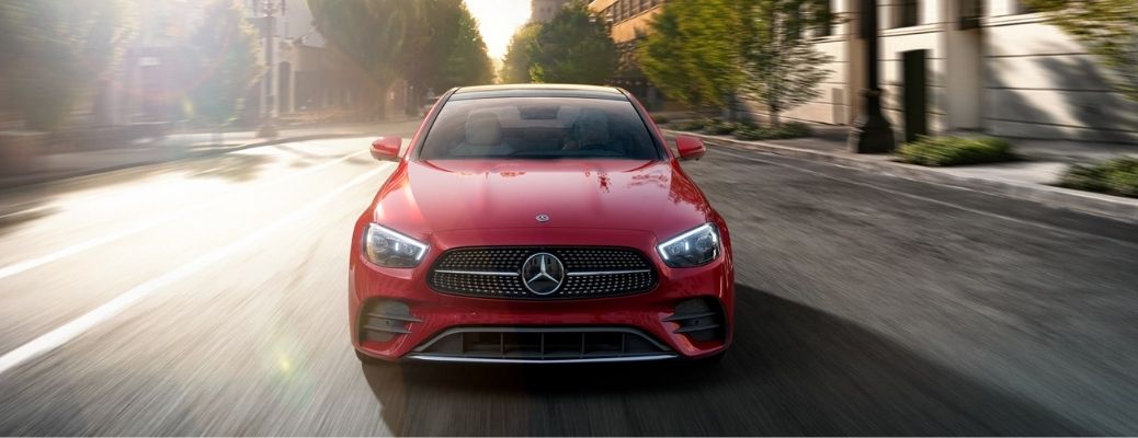 View of the front of the Mercedes-Benz E-Class