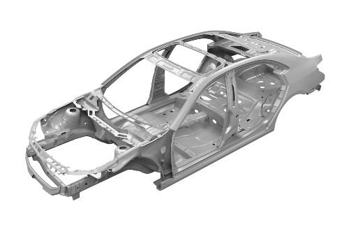 frame of a car
