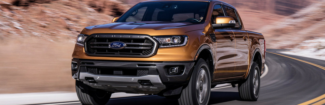 2019 Ford Ranger driving on a road