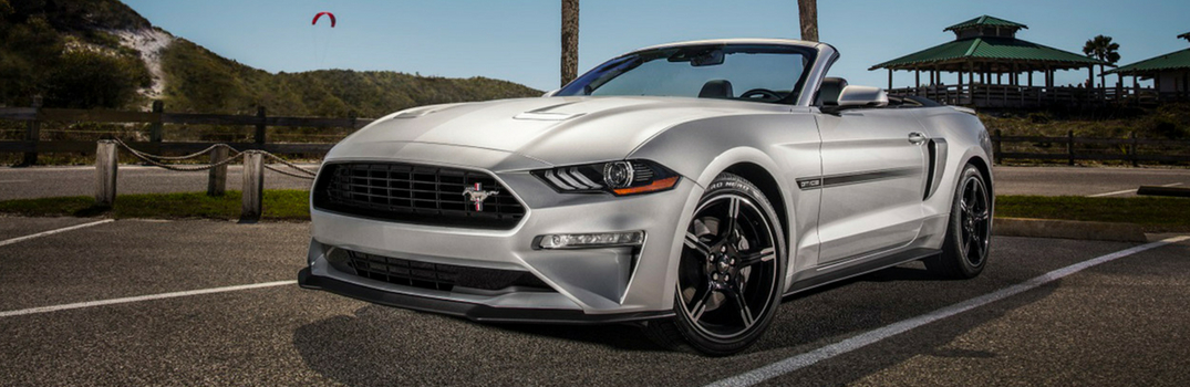 2019 Ford Mustang driving on road