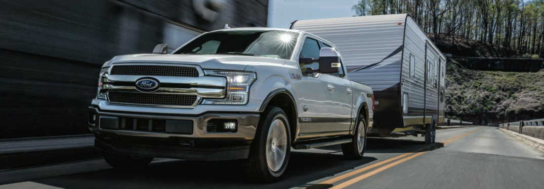 2018 Ford F-150 towing trailer