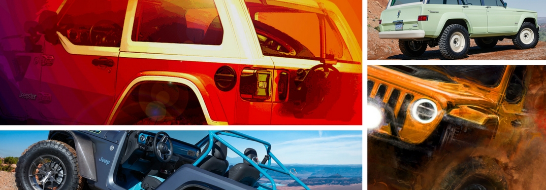 Collage of 2018 Easter Safari Concept model