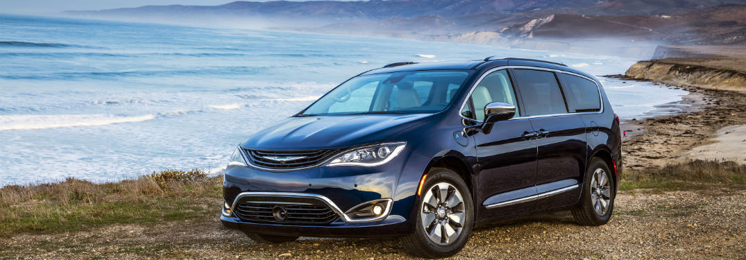 2018 Chrysler Pacifica Hybrid parked on the beach