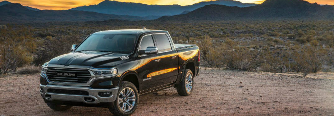 2019 Ram 1500 parked on dirt
