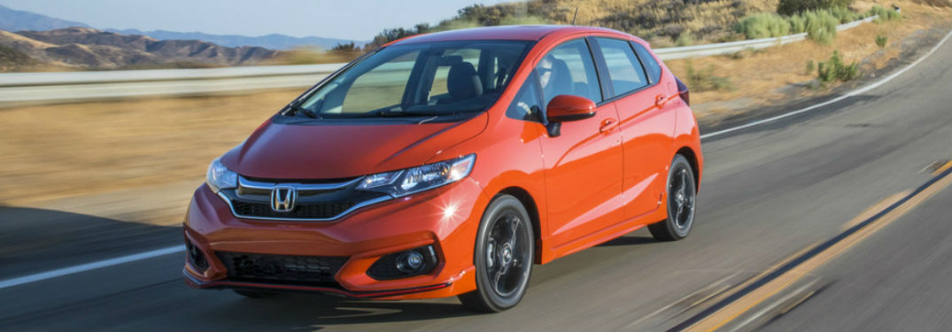 2019 Honda Fit in orange