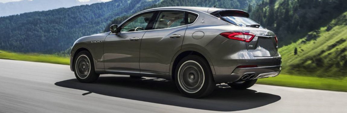 2018 Maserati Levante driving on a country road