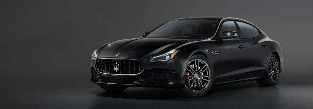 2020 Maserati Quattroporte exterior front fascia driver side black background