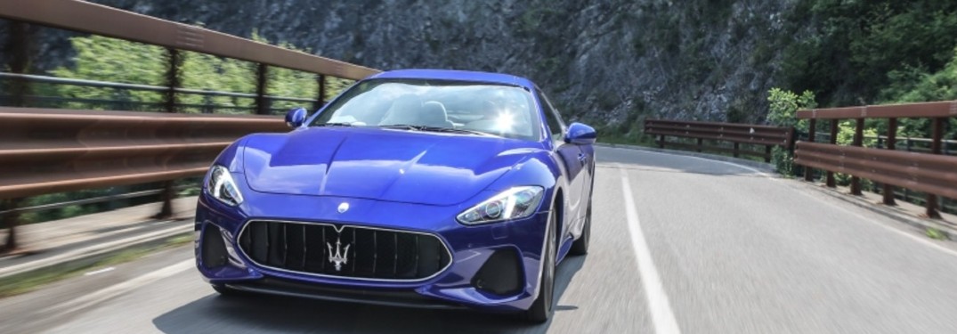 2020 Maserati GranTurismo driving on a road