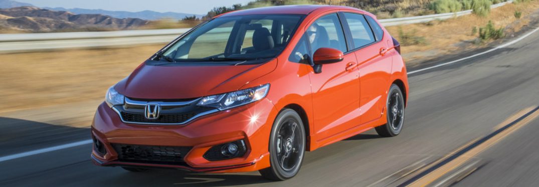 2019 Honda Fit in red