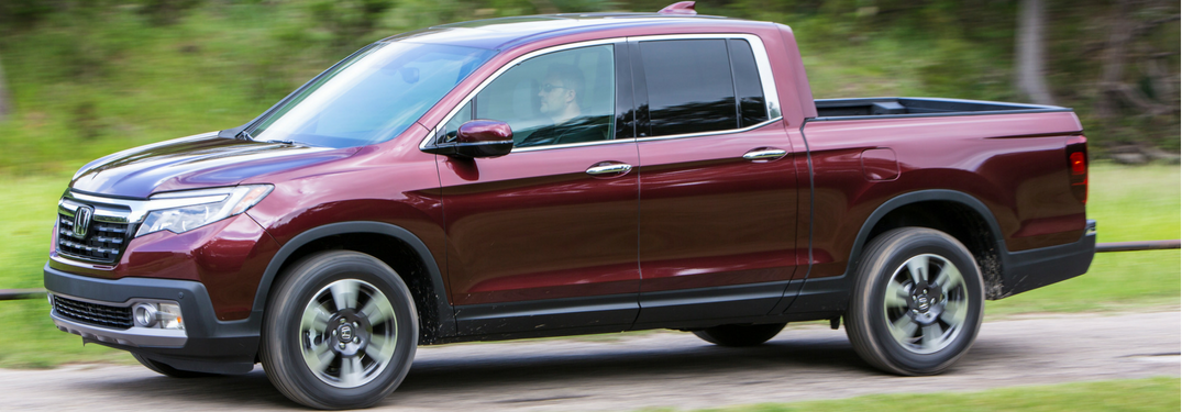 2019 Honda Ridgeline in red