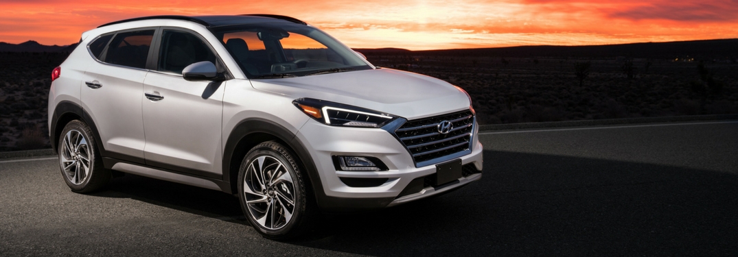 2019 hyundai tucson at sunset
