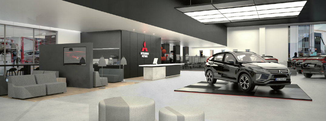 Un concesionario de Mitsubishi nuevo