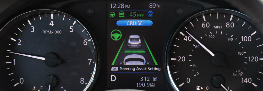 nissan radar cruise control screen