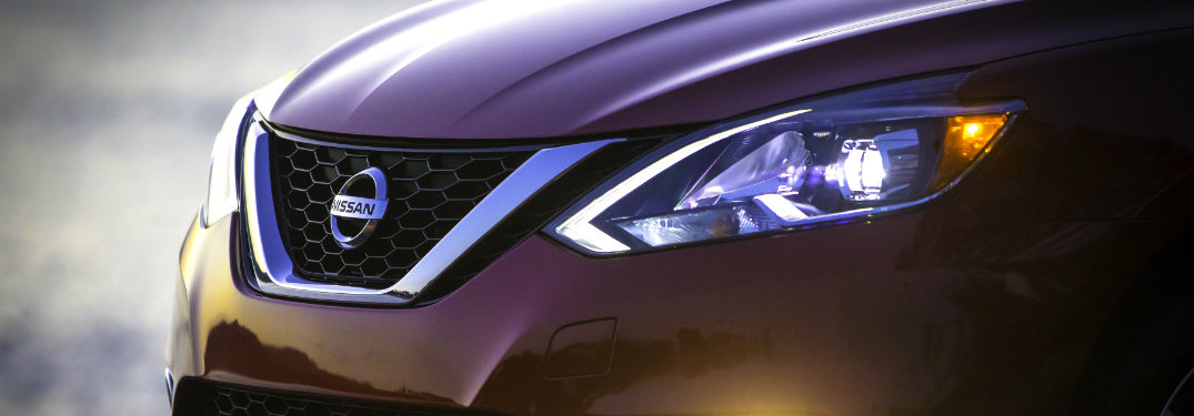 red nissan sentra grille