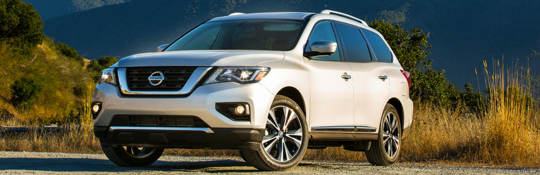 2018 Nissan Pathfinder driving on terrain