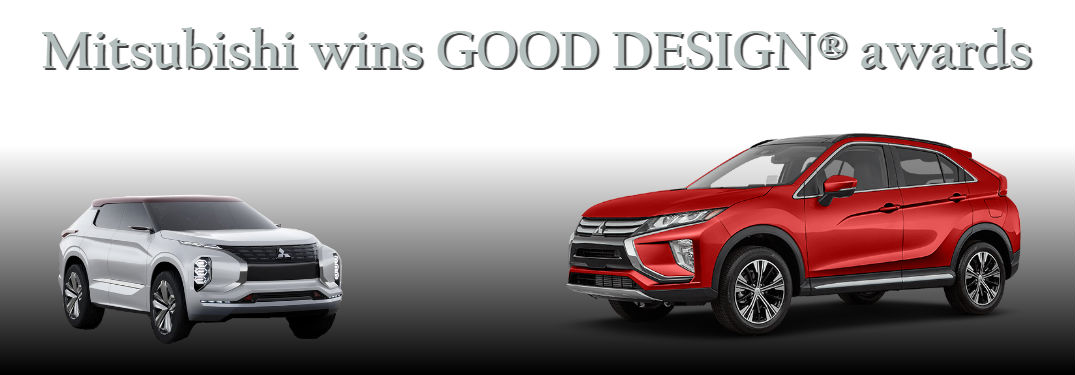 Mitsubishi wins GOOD DESIGN awards with cut-out images of 2018 Mitsubishi Eclipse Cross and GT-PHEV Concept