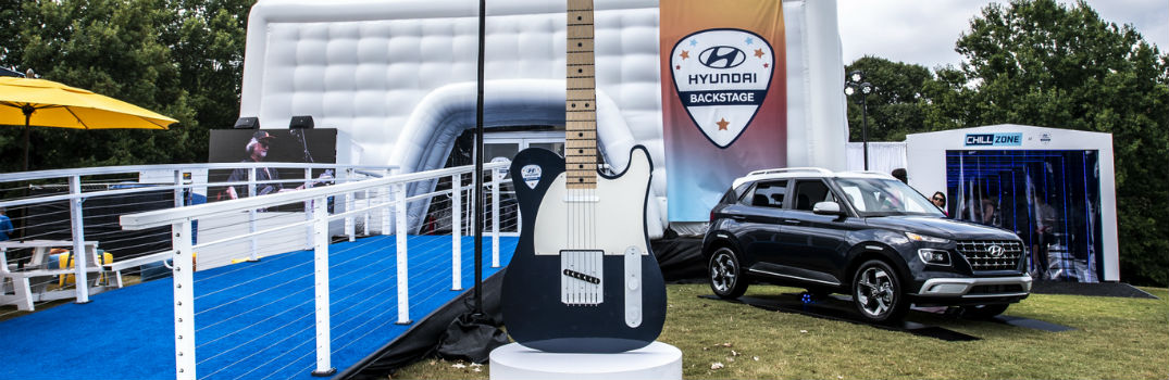2020 Hyundai Venue on display at Hyundai Backstage 2019 Midtown Music Festival