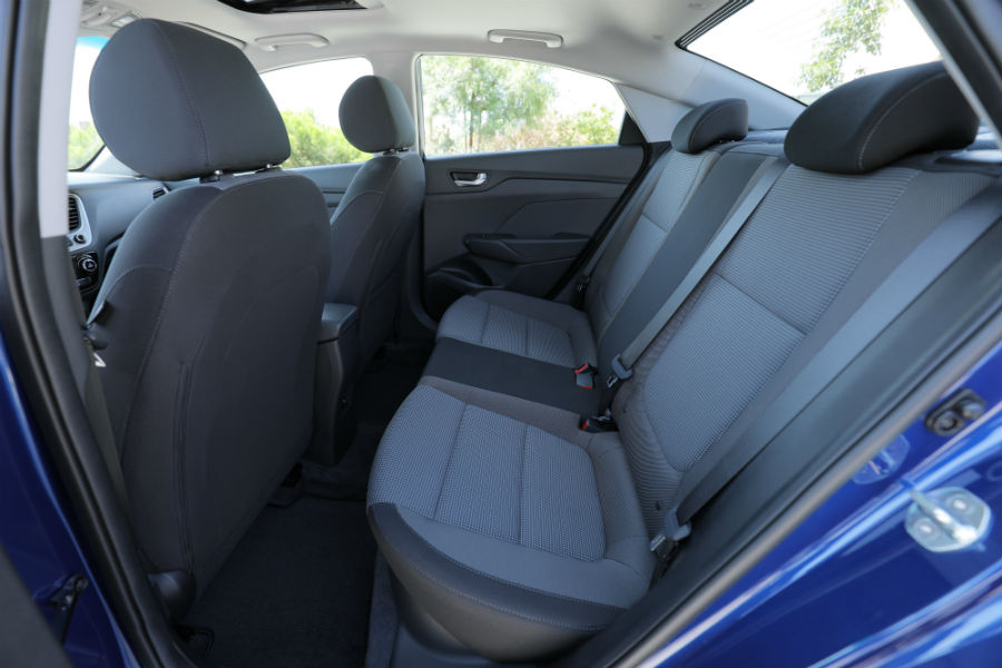 2020 Hyundai Accent Interior Cabin Rear Seating