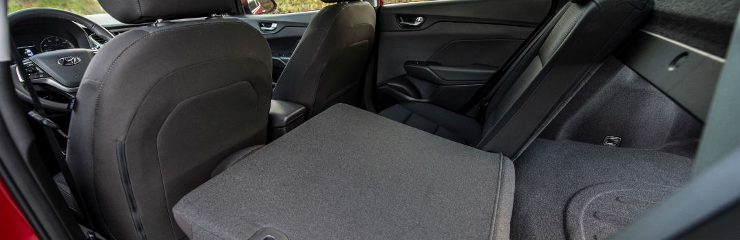 2020 Hyundai Accent Interior Cabin with Split-Folded Rear Seating