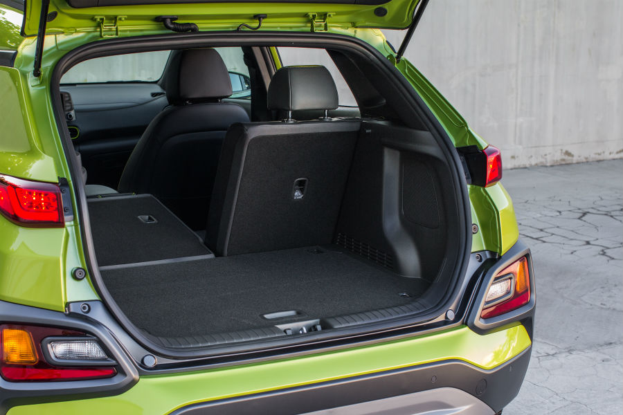 2020 Hyundai Kona Interior Cabin Cargo Area Split-Folded Seats
