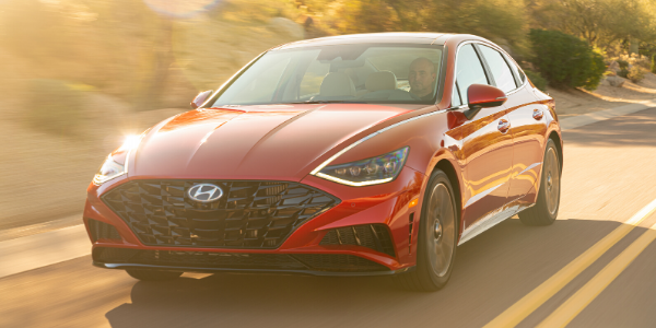 Red 2020 Hyundai Sonata